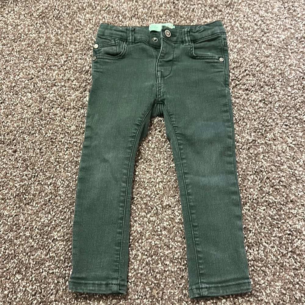 Zara green baby boy pants